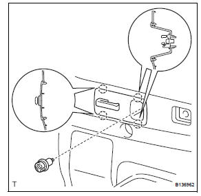 Toyota RAV4. Install rear deck trim cover rh (w/ rear no. 2 Seat)