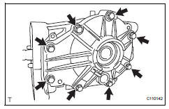 Toyota RAV4. Install differential side bearing retainer