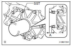 Toyota RAV4. Install rear differential side gear shaft oil seal