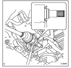 Toyota RAV4. Remove rear differential carrier subassembly