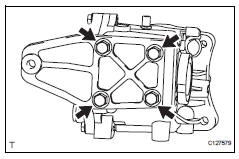 Toyota RAV4. Remove rear differential support