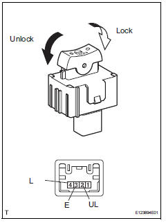 Toyota RAV4. Inspect door control switch assembly