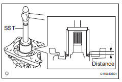 Toyota RAV4. Install diaphragm oil seal