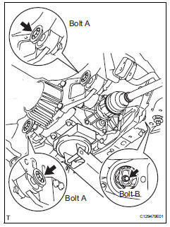 Toyota RAV4. Install rear differential carrier subassembly