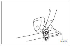 Toyota RAV4. Remove tether anchor bracket subassembly (w/o rear no. 2 Seat)