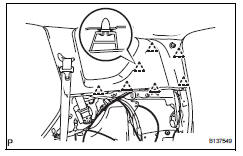 Toyota RAV4. Remove inner roof side garnish assembly rh (w/ rear no. 2 Seat)