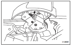 Toyota RAV4. Install parking brake lever sub-assembly