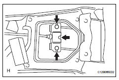 Toyota RAV4. Remove parking brake equalizer