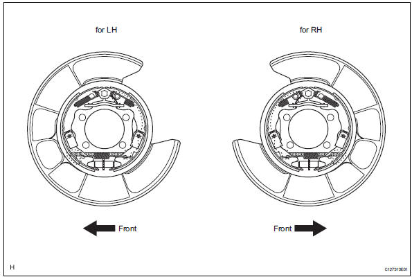 Toyota RAV4. Check parking brake installation