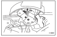 Toyota RAV4. Remove parking brake lever sub-assembly