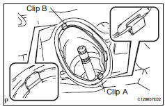 Toyota RAV4. Install no. 1 Steering column hole cover sub-assembly