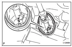 Toyota RAV4. Connect steering sliding yoke subassembly