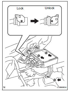 Toyota RAV4. Remove power steering ecu