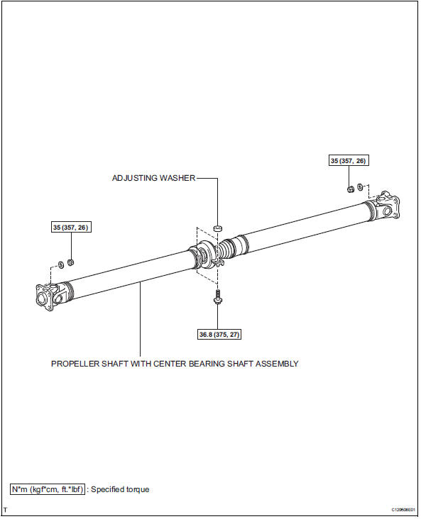 Toyota RAV4. Propeller shaft assembly