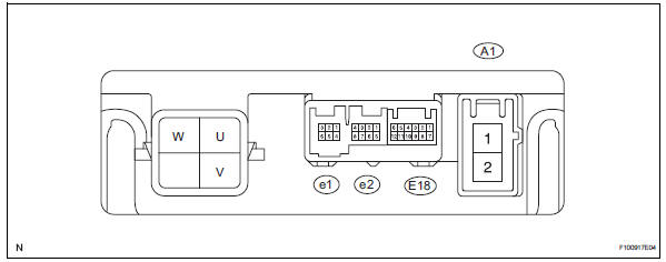 Toyota RAV4. Terminals of ecu