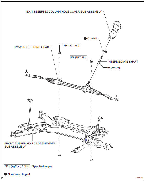 Toyota RAV4. Steering gear