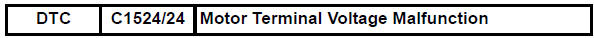 Toyota RAV4. Motor terminal voltage malfunction