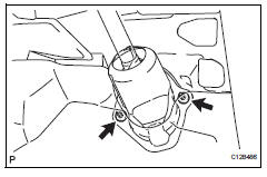 Toyota RAV4. Remove column hole cover silencer sheet