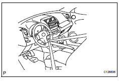 Toyota RAV4. Disconnect steering sliding yoke subassembly