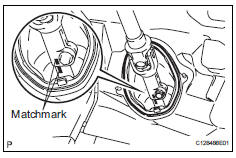 Toyota RAV4. Disconnect steering sliding yoke subassembly