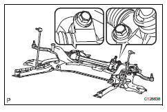 Toyota RAV4. Remove steering gear assembly