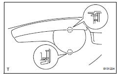 Toyota RAV4. Remove vertical adjuster cover lh (for driver side)