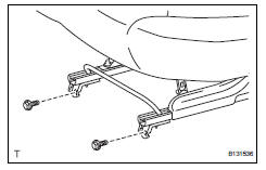 Toyota RAV4. Remove rear no. 1 Seat assembly lh