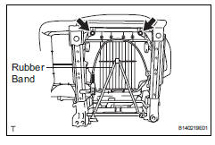 Toyota RAV4. Remove rear no. 1 Seat cushion assembly lh