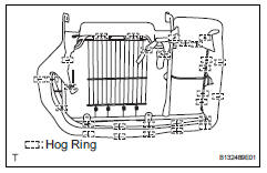 Toyota RAV4. Remove rear no. 1 Seat cushion cover