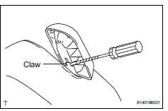 Toyota RAV4. Remove rear seat reclining release lever