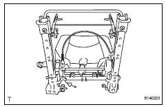 Toyota RAV4. Remove rear no. 1 Seatback assembly lh