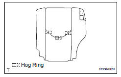 Toyota RAV4. Remove rear no. 1 Seatback cover