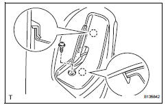 Toyota RAV4. Install rear seatback lock control lever base lh