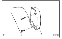 Toyota RAV4. Install rear seat reclining release lever