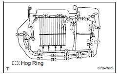 Toyota RAV4. Install rear no. 1 Seat cushion cover