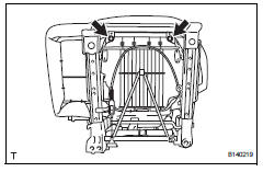 Toyota RAV4. Install rear no. 1 Seat cushion assembly lh