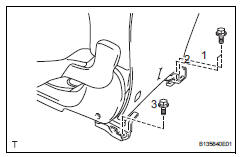 Toyota RAV4. Install rear no. 1 Seat assembly lh (w/o rear no. 2 Seat)