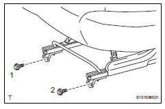 Toyota RAV4. Install rear no. 1 Seat assembly lh (w/o rear no. 2 Seat)