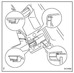 Toyota RAV4. Install reclining remote control lever sub-assembly lh (w/o rear no. 2 Seat)