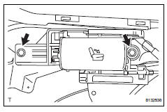 Toyota RAV4. Install reclining remote control lever sub-assembly lh (w/o rear no. 2 Seat)