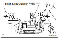 Toyota RAV4. Remove rear no. 2 Seat assembly