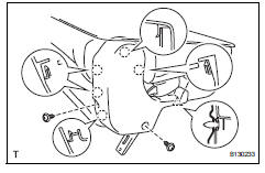 Toyota RAV4. remove no. 2 rear seat reclining cover lh