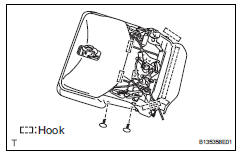 Toyota RAV4. Remove rear no. 2 Seat cushion cover lh