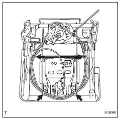 Toyota RAV4. Remove rear seat cushion wire subassembly