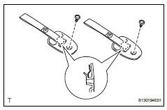 Toyota RAV4. Install rear seatback lock control bezel