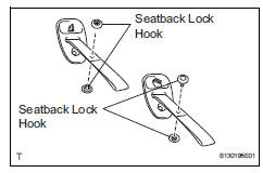 Toyota RAV4. Install rear seat cushion wire subassembly