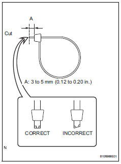 Toyota RAV4. Install seat lock control cable assembly