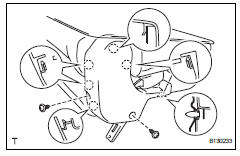 Toyota RAV4. Install no. 2 Rear seat reclining cover lh