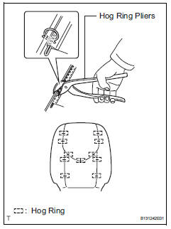 Toyota RAV4. Install front seatback cover