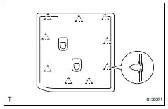 Toyota RAV4. Remove rear seatback board carpet assembly lh